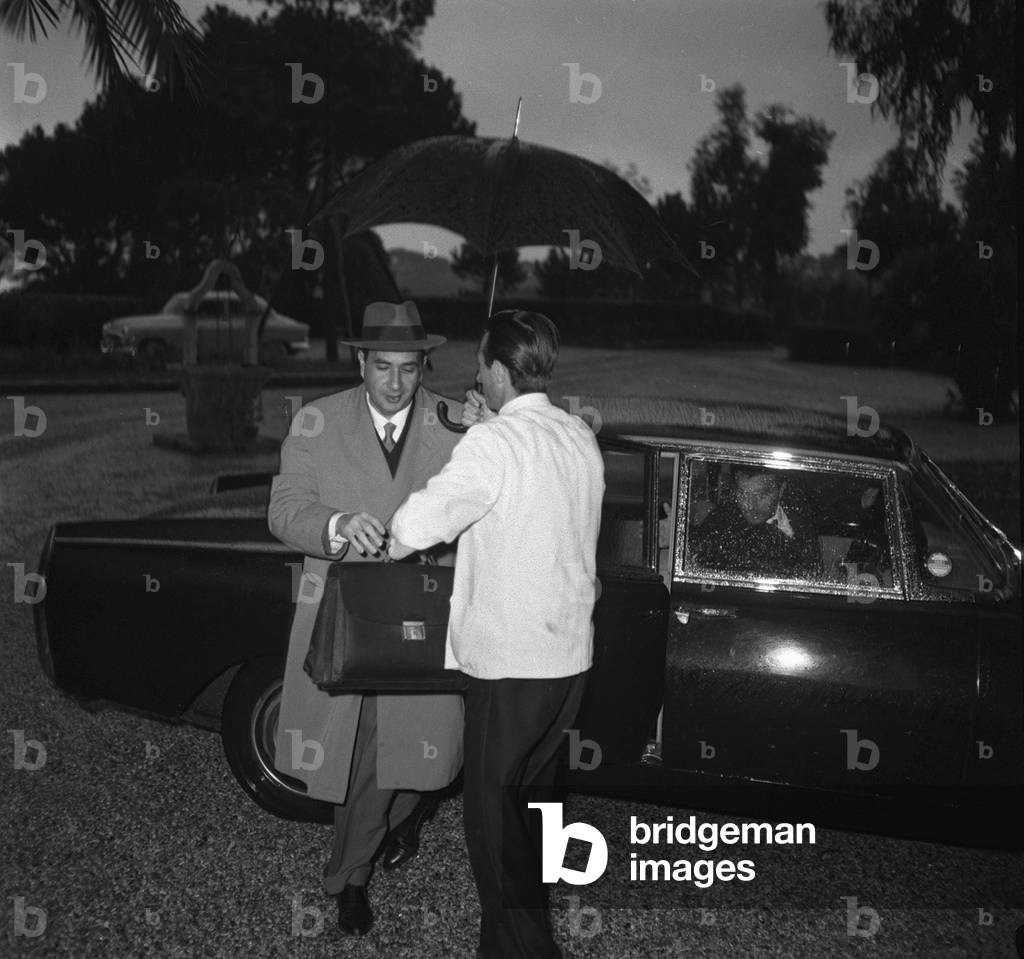 Rome, 1960 Italian politician member of the Christian Democracy Party Aldo Moro/Roma, 1960 Il politico democristiano Aldo Moro - Marcello Mencarini Historical Archives
