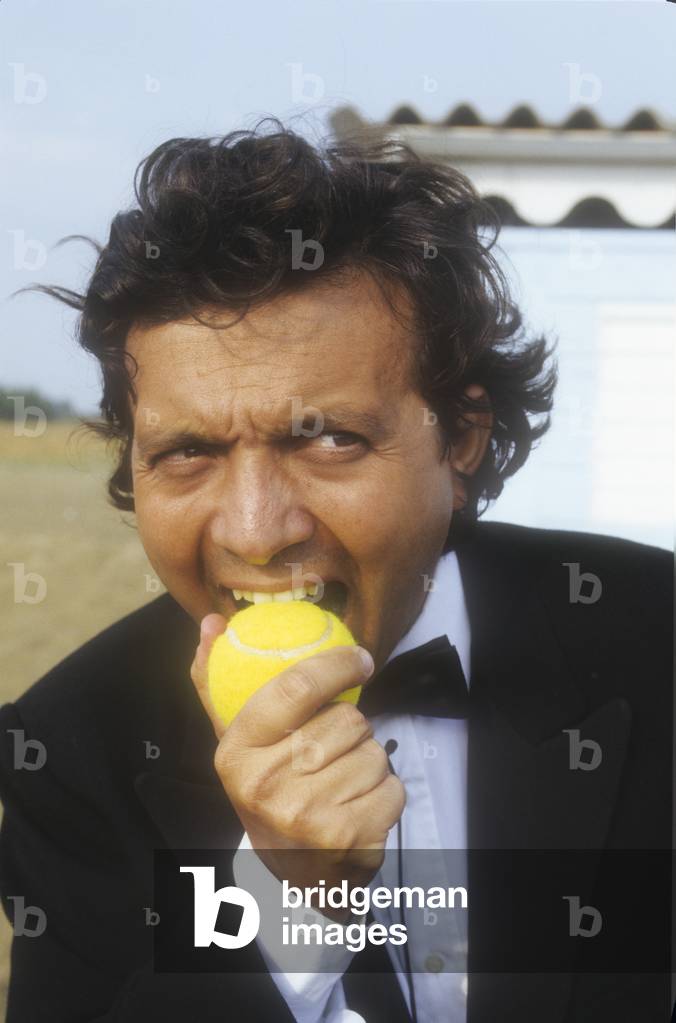 Venice Lido, Venice Film festival 1992. Italian TV presenter Piero Chiambretti (photo)