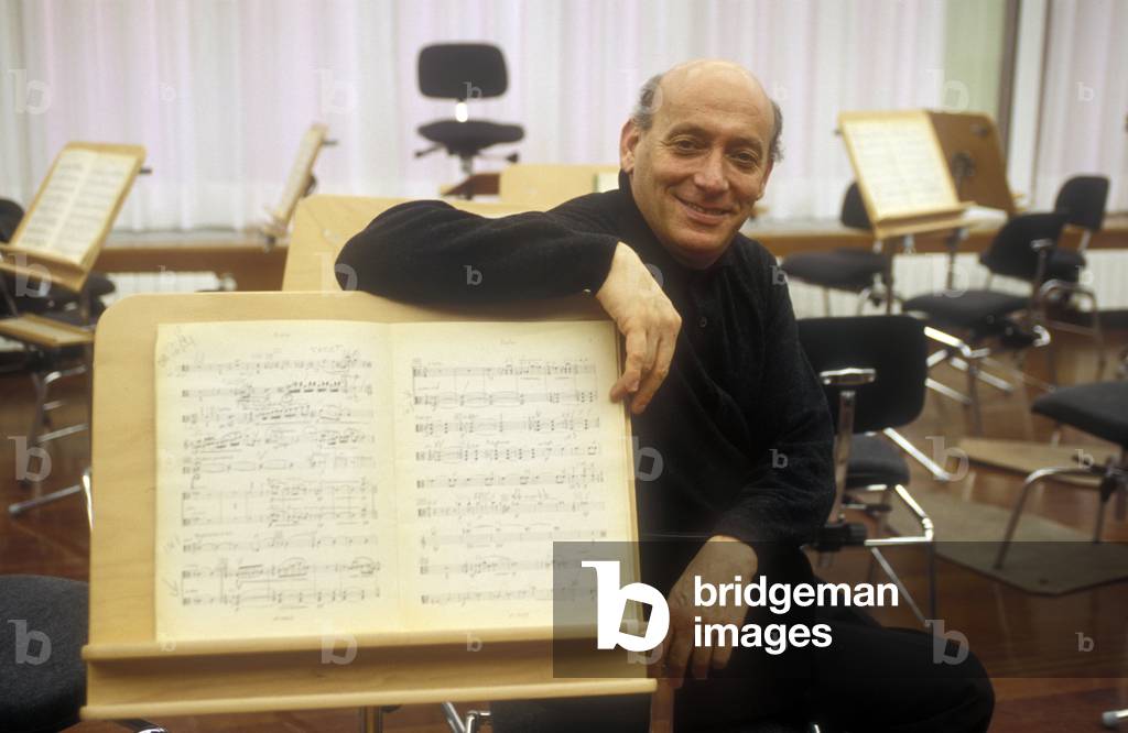 Portrait of Israeli Conductor Pinchas Steinberg in 1993