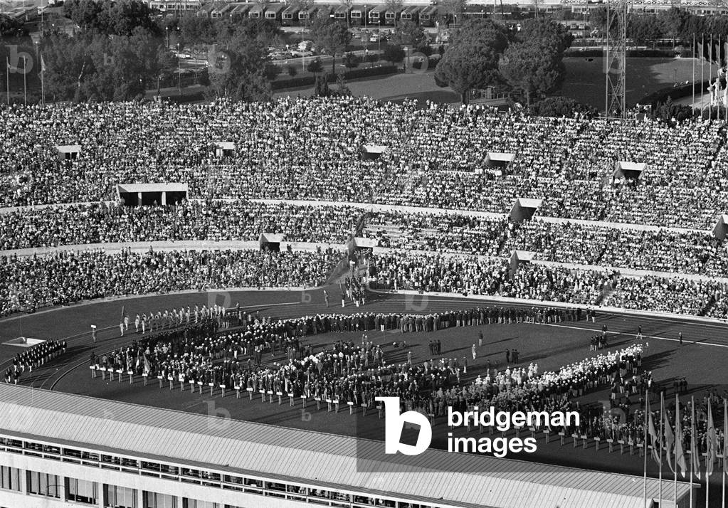 Olympic stadium, Rome, 1960 Inauguration of the Olympic Games/Stadio olimpico, Roma, 1960 Inauguration delle Olimpiadi - Marcello Mencarini Historical Archives