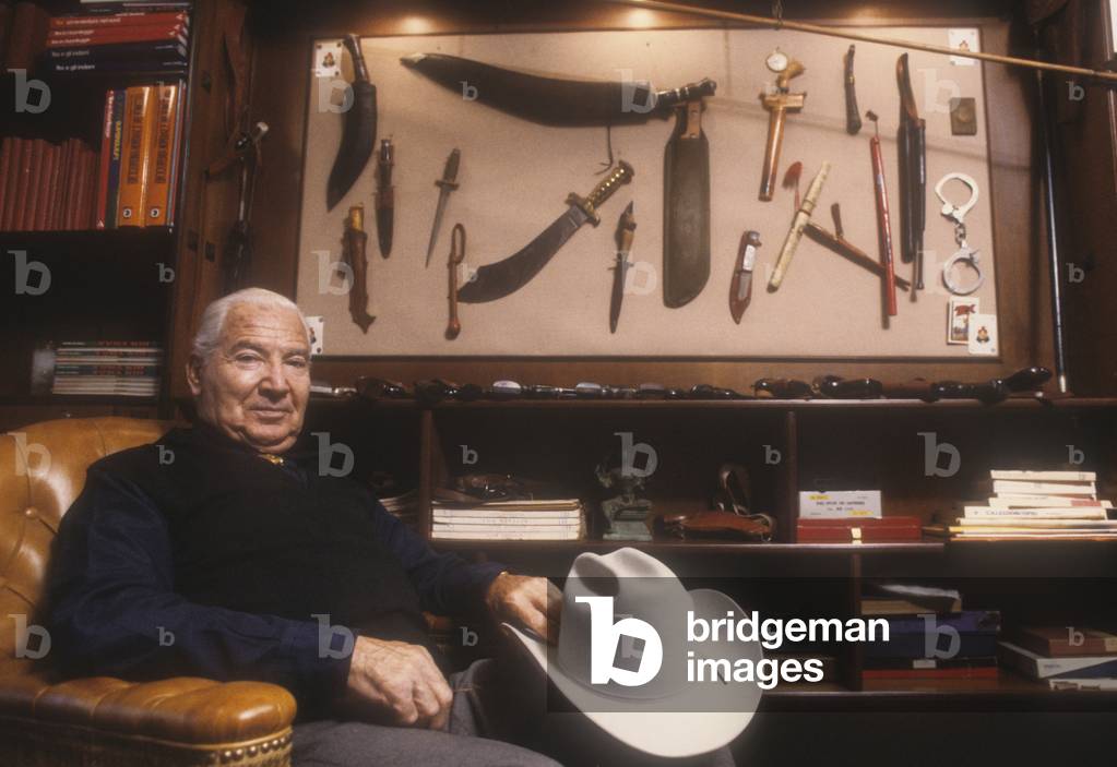 Gianluigi Bonelli in His Studio (about 1985)