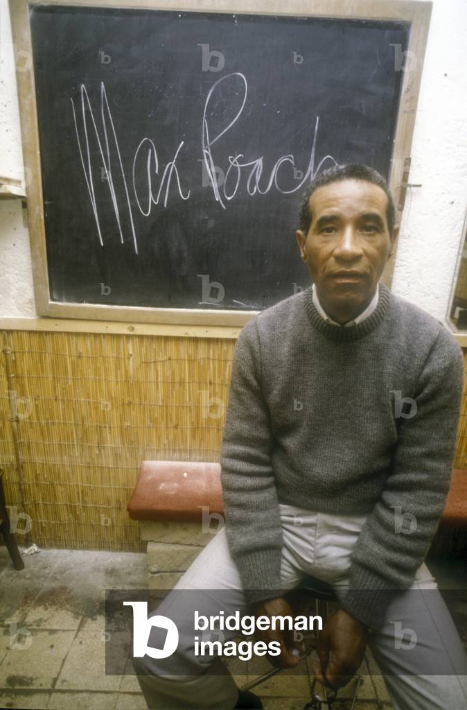 Rome, 1981. American jazz percussionist, drummer, and composer Max Roach (photo)