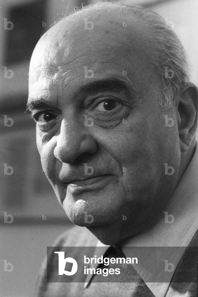 Rome, 1980. Italian writer Libero Bigiaretti (photo)