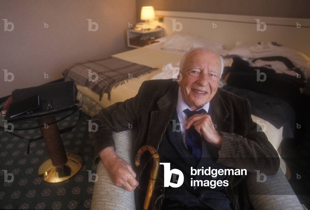 German philosopher Hans Georg Gadamer, Naples 1997 (photo)