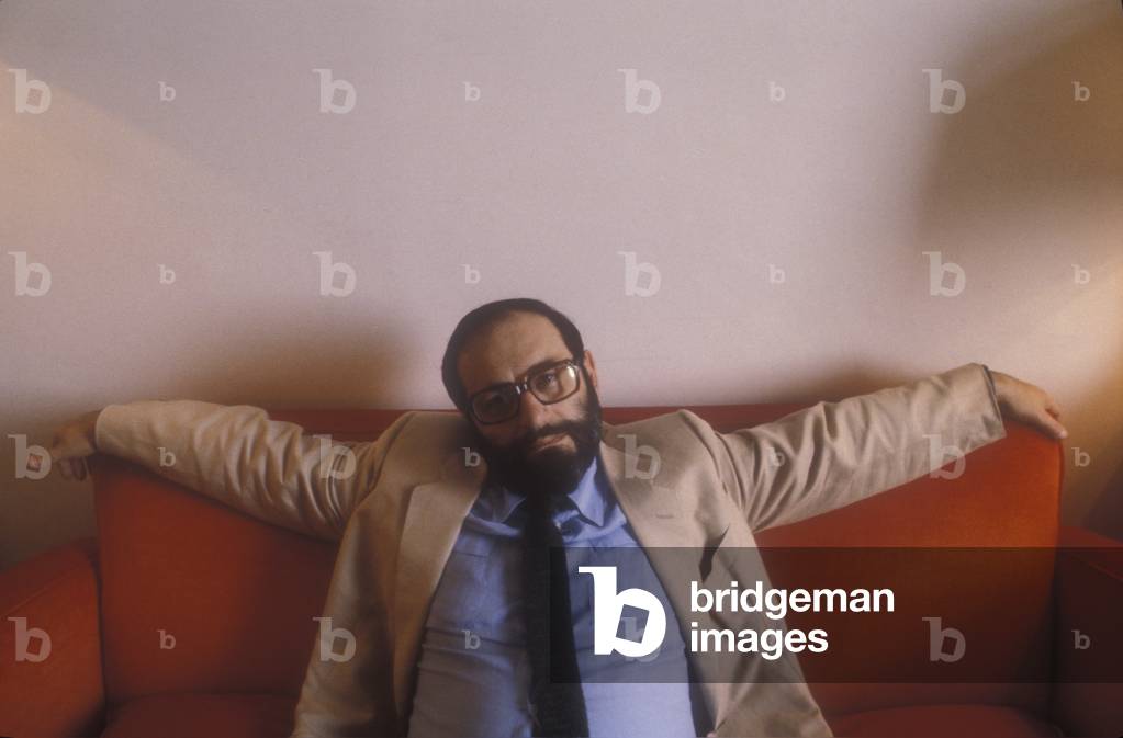 Milan, 1981. Italian emiologist and writer Umberto Eco (photo)