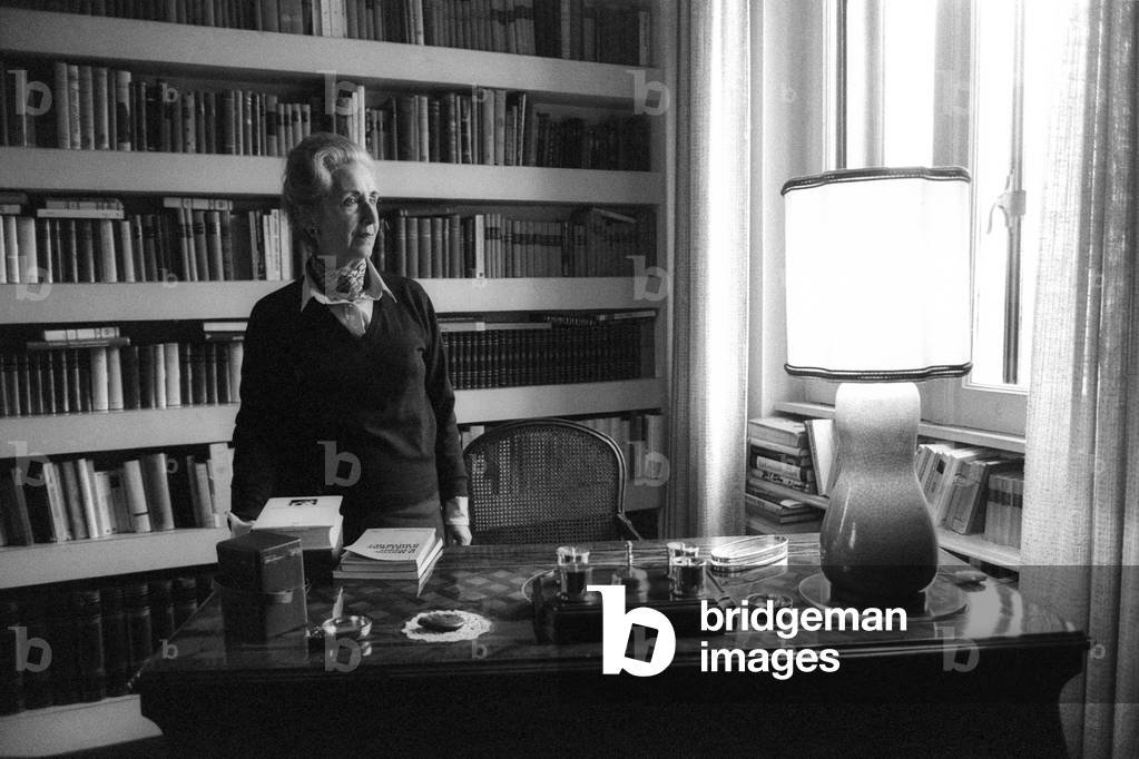 Rome, 1980. Italian writer Lidia Storoni Mazzolani (photo)