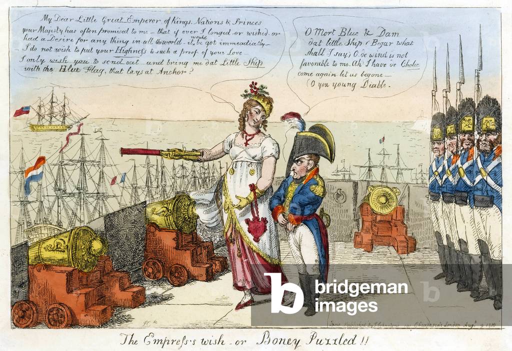 The Empress Wish oder Boney Puzzled! , 1810 (Radierung)