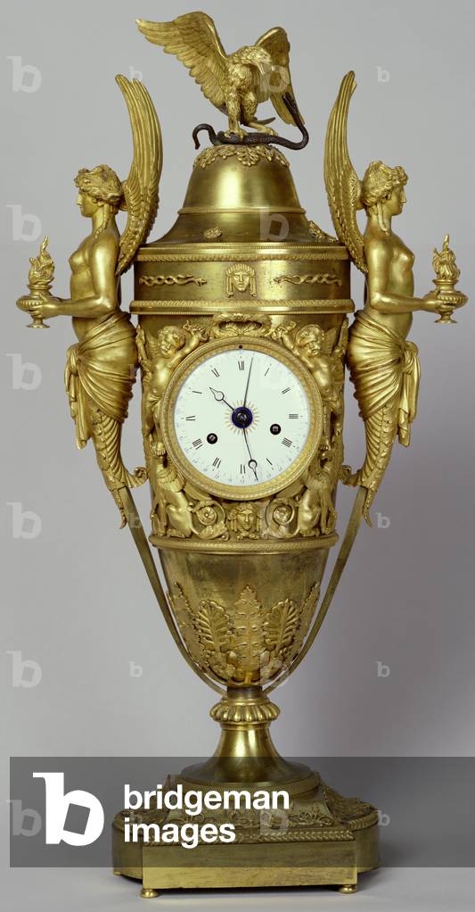 Image of Decorative Arts depicting Clock vase with an eagle, 19th century by French Artist