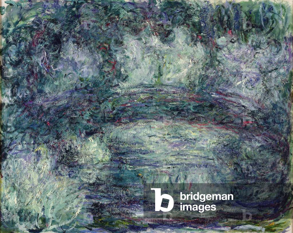 Image of Painting depicting The Japanese Bridge, 20th century by Claude Monet