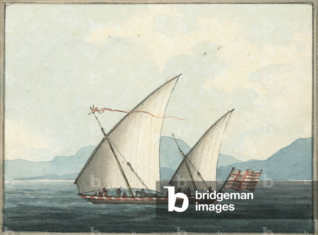 The Armed Pattamar, 1809 (w/c)