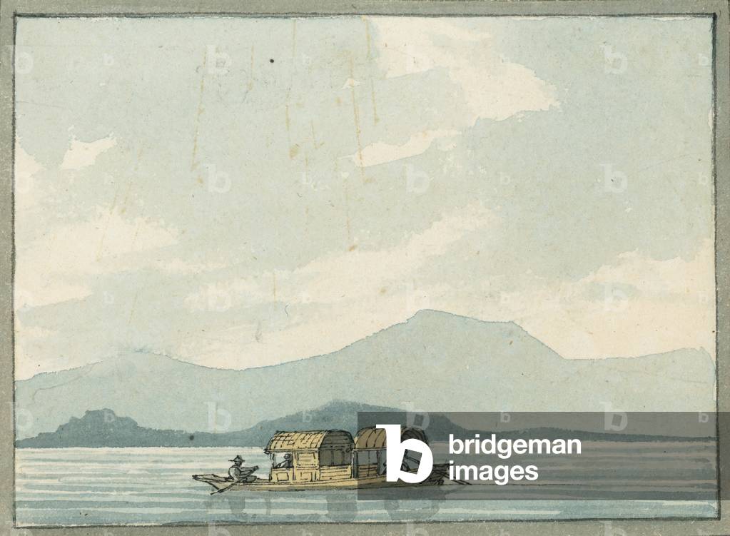 Chinese passage boat, 1809 (w/c)