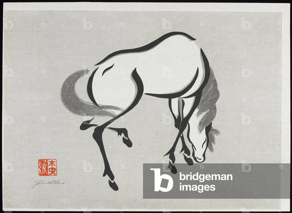 Horse (A), 1960 (woodblock print)
