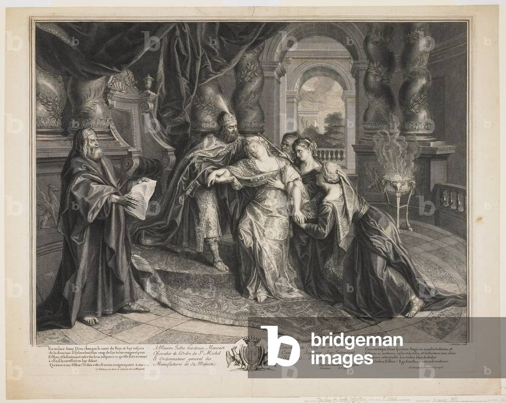 Esther before Ahasuerus, c.1705 (engraving)