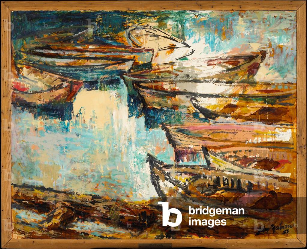 Idle Boats, 1953 (oil on panel)