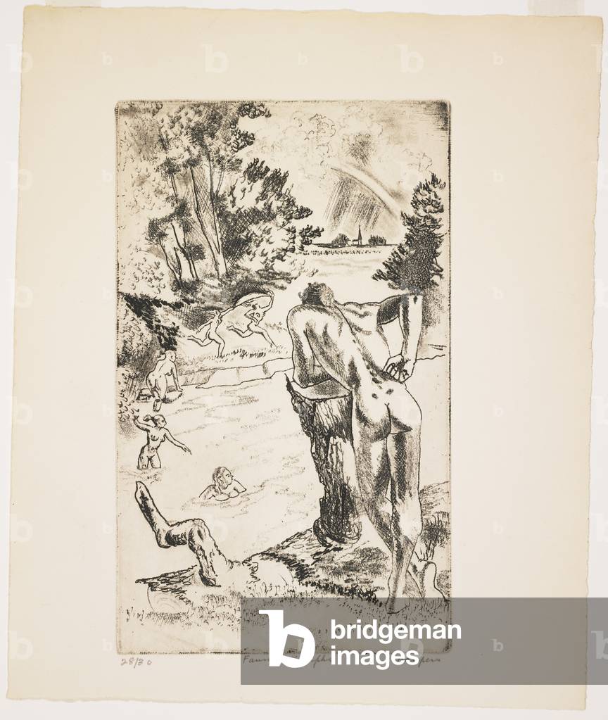 Faun and Nymphs, 1915-1982 (etching & soft-ground)