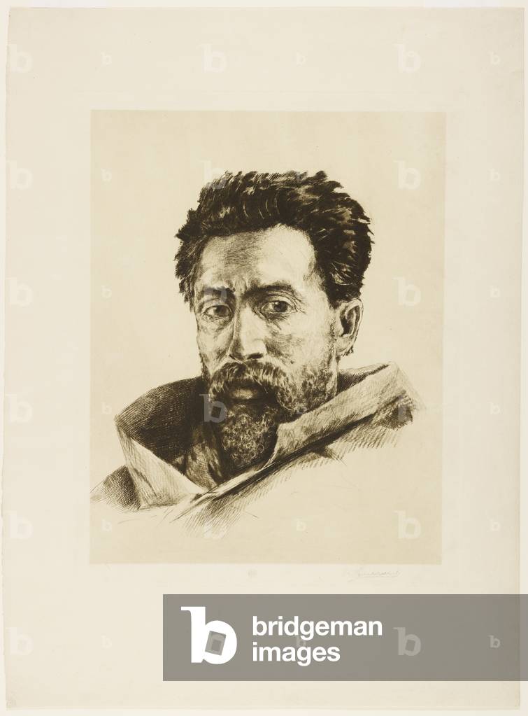 Un Gréviste, c.1888 (etching & roulette)