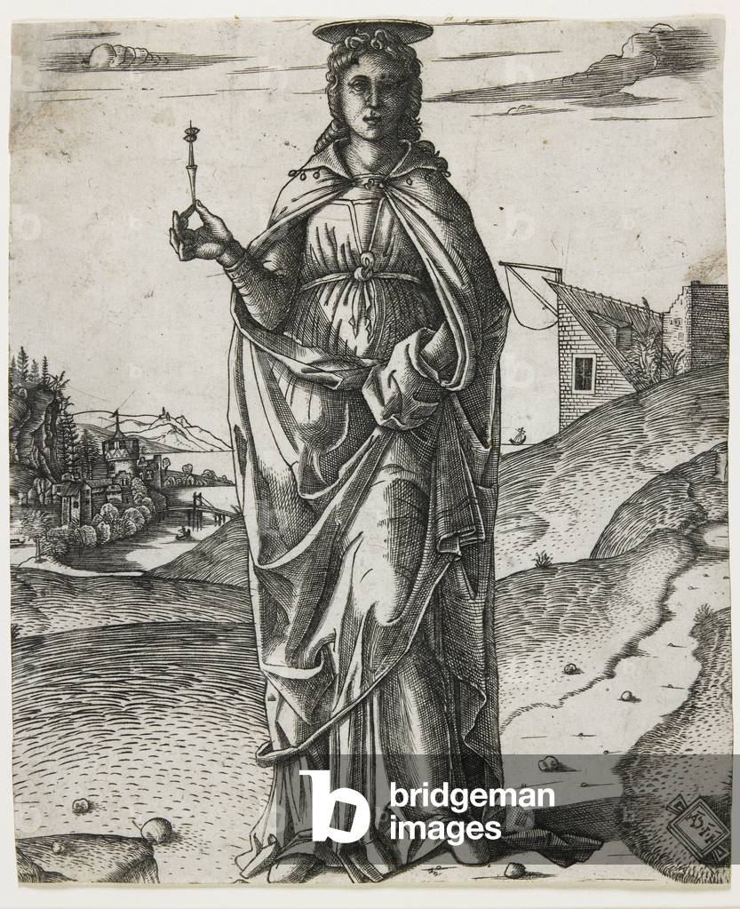 Saint Lucy, c.1510 (engraving)