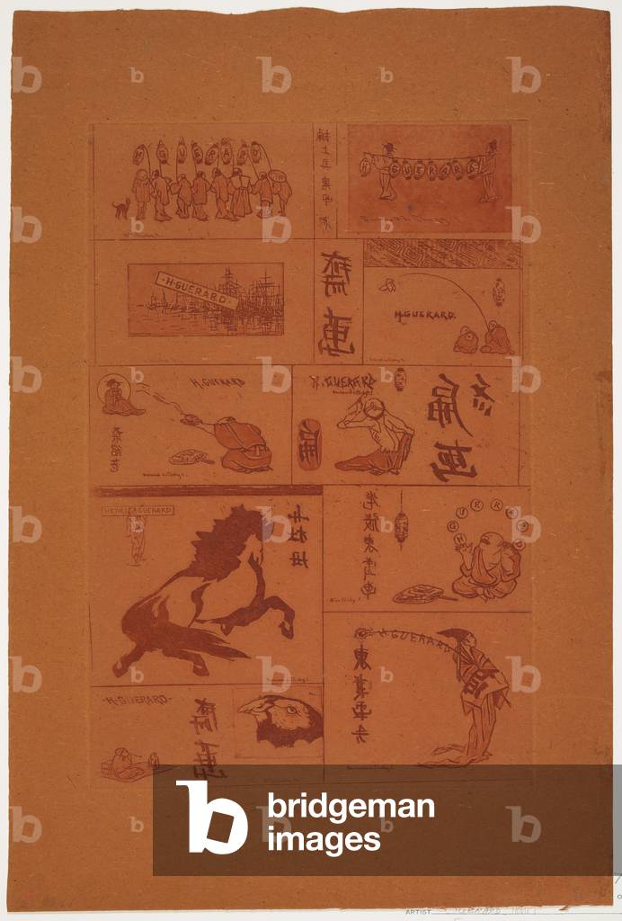 Dix petits sujets japonais, c.1888 (etching & aquatint)