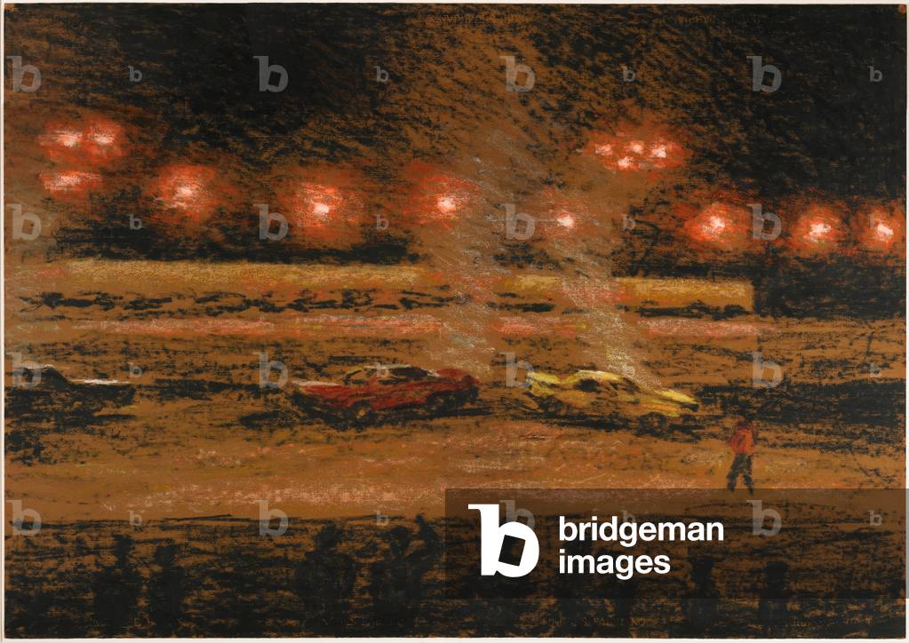 Orange Dust, 1987 (oilstick on paper)