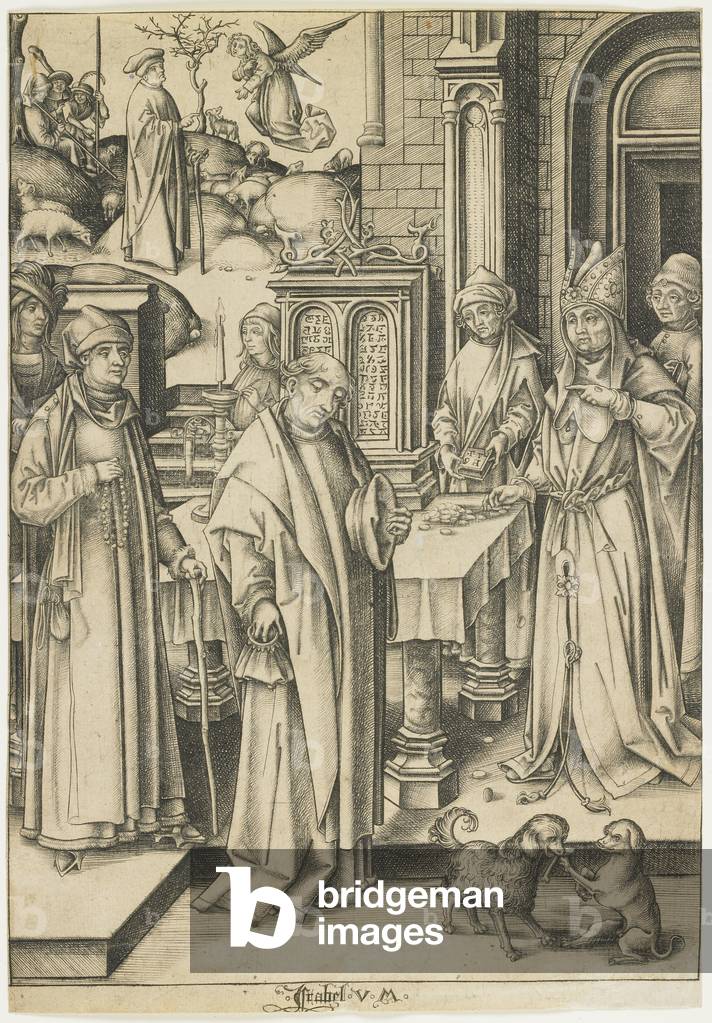 High Priest Refusing Joachim's Offering, c. 1490-1500