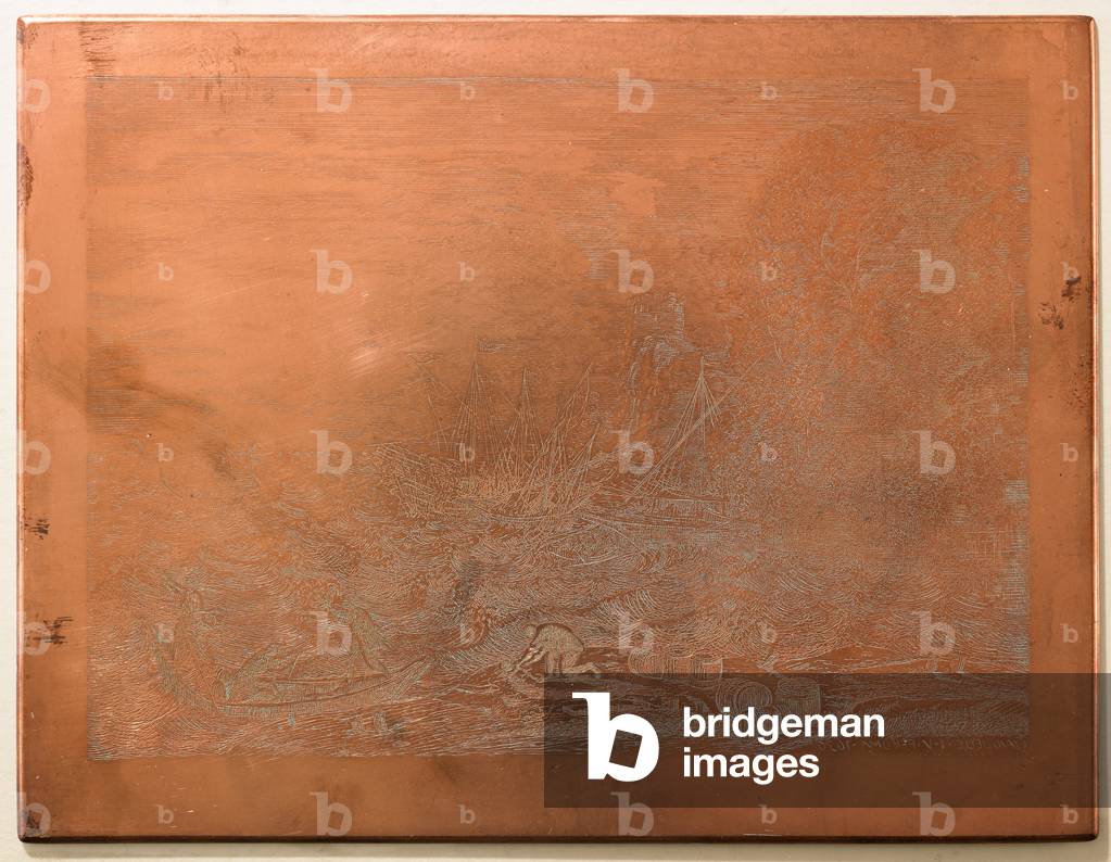 Printing plate for 'The Tempest', 1870-75 (copper)