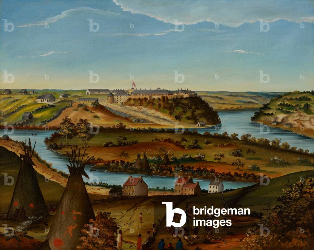 View of Fort Snelling, c.1850 (oil on canvas)