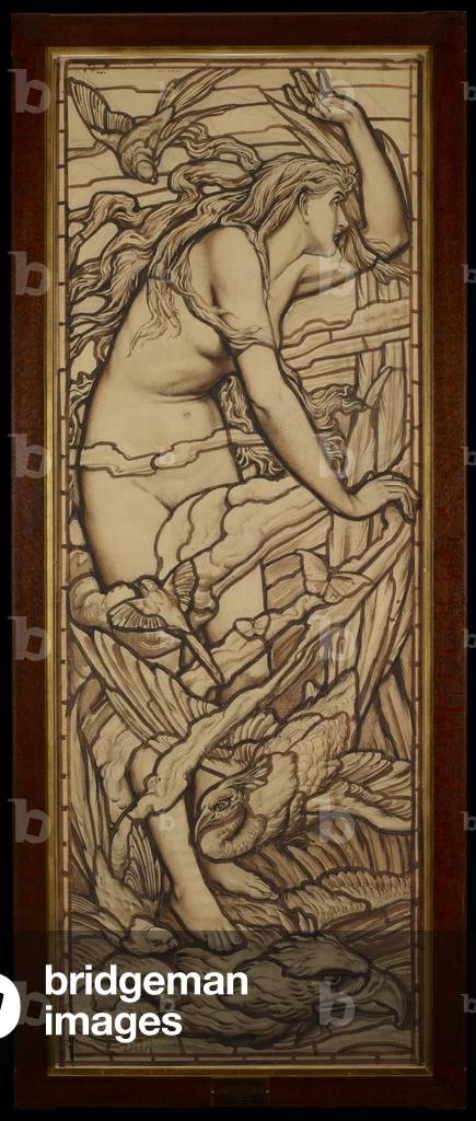 Air, from the series 'The Four Elements', c.1888-89 (pen & ink with wash over pencil on paper)