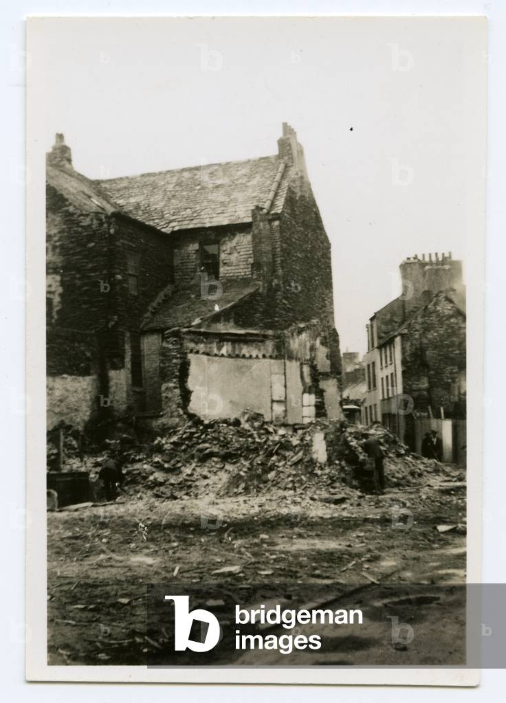 No. 24, 22 & 20 New Bond Street gone, Douglas, Isle of Man, 1934 (b/w photo)