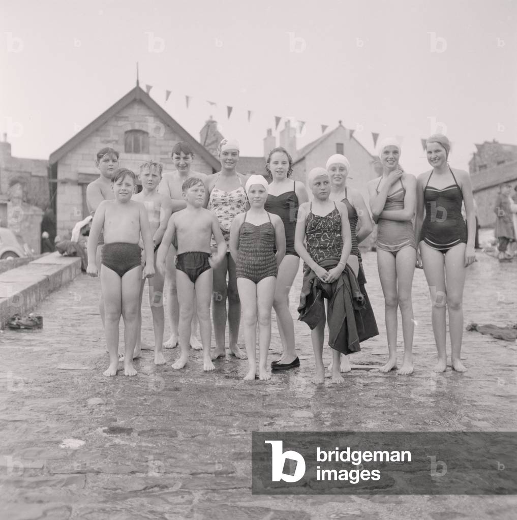 Castletown Sandcastles and Baby Show, Isle of Man, August 1957 (b/w photo)