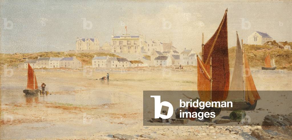 Port Erin, Rushen, 1870 (oil on wood)