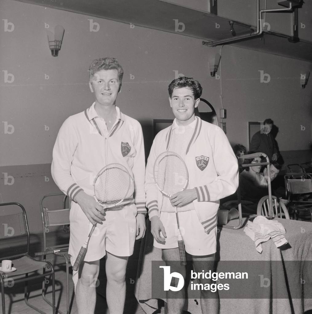 Open Badminton Tournament, September 1964 (b/w photo)