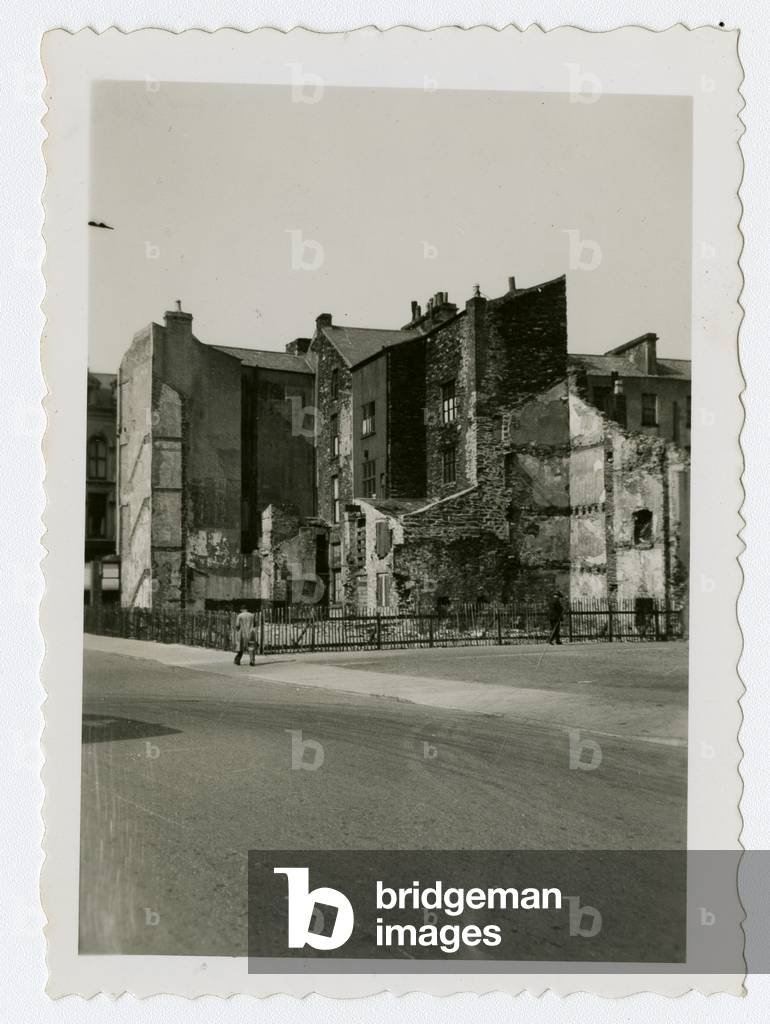 Corner of Duke Street and Lord Street, Douglas, Isle of Man, 1938 (b/w photo)