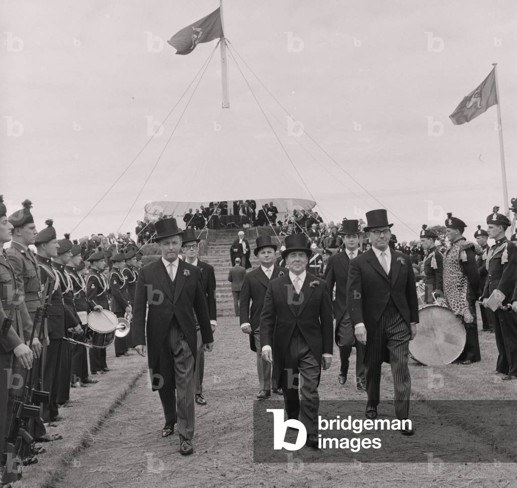Tynwald Day ceremony, July 1968 (b/w photo)