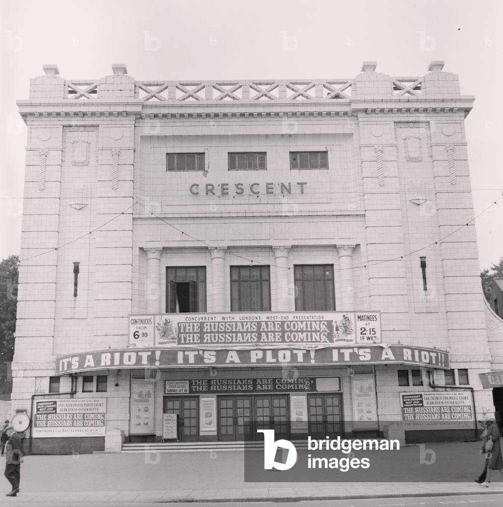 Crescent cinema, September 1966 (b/w photo)