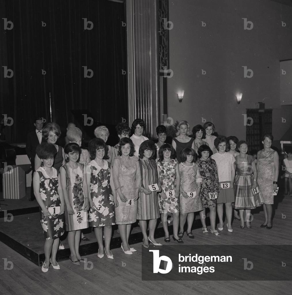 Holiday Camp Girl of the Week, Isle of Man, August 1964 (b/w photo)