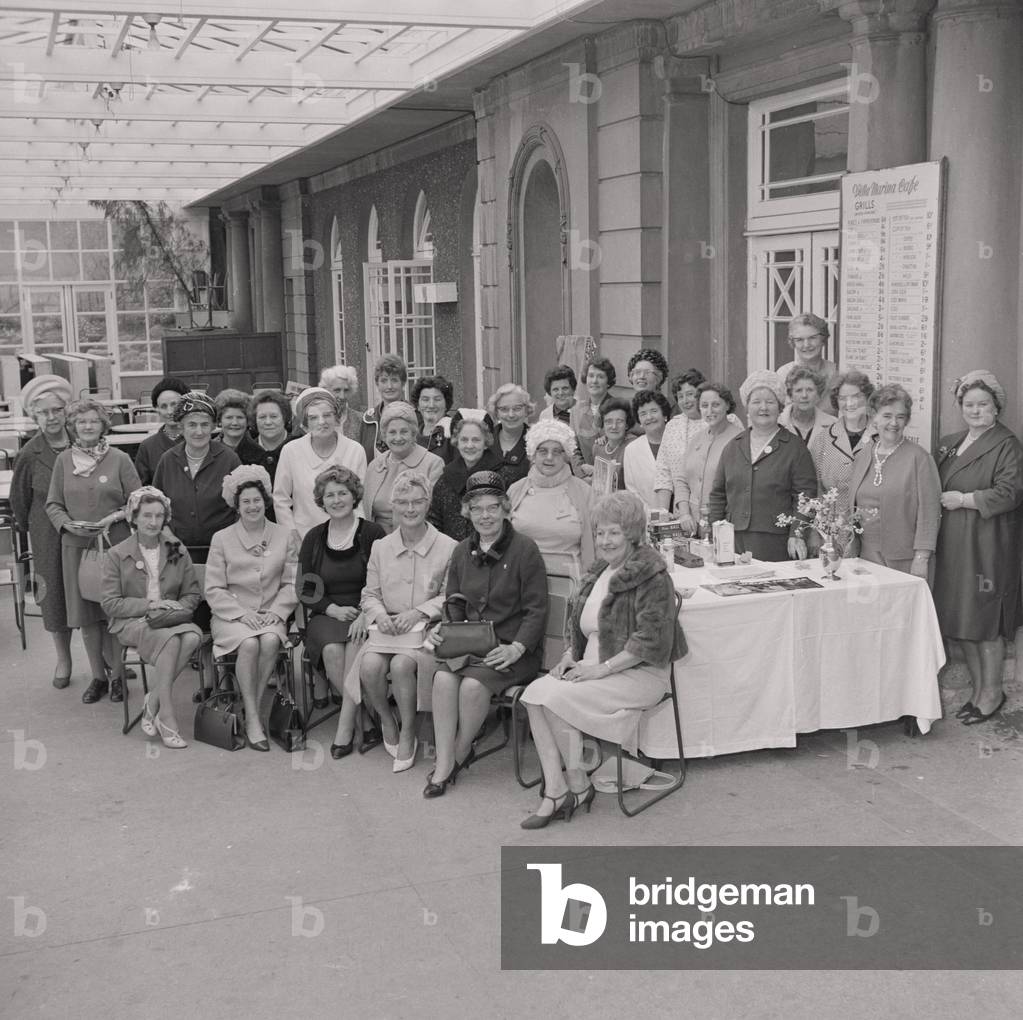 Hat Parade presentations, Women's Day, Villa Marina, May 1967 (b/w photo)