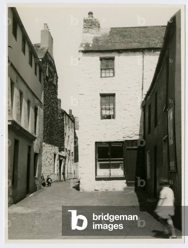 Durie Lane, at entrance from North Quay, Douglas, Isle of Man, 1932 (b/w photo)