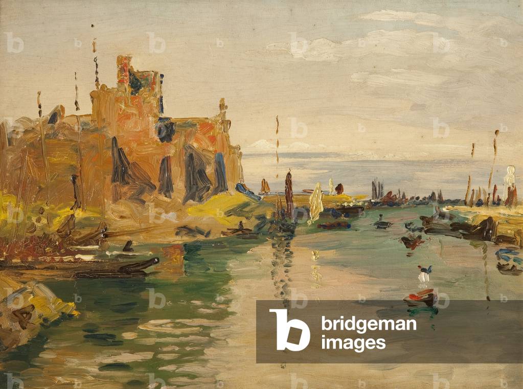 Peel Castle (oil on canvas)