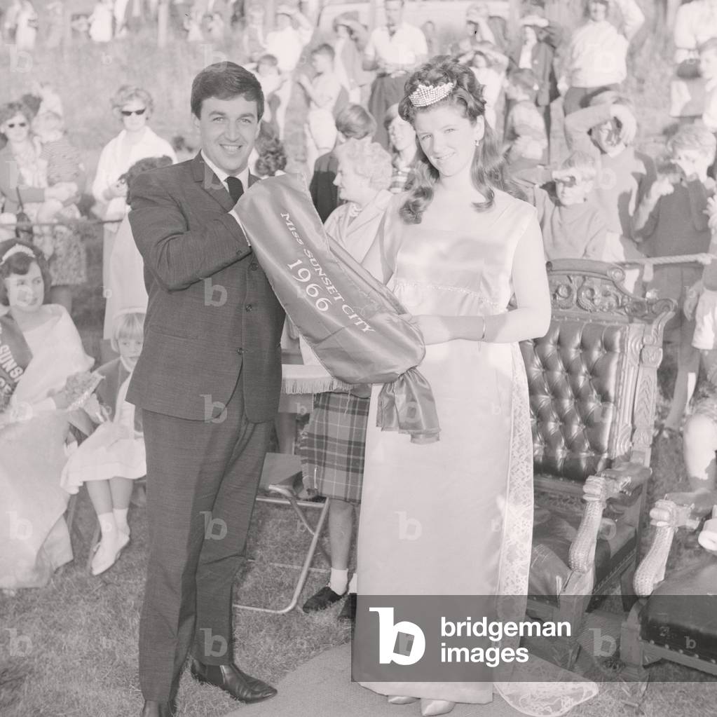 Miss Sunset City, August 1966 (b/w photo)