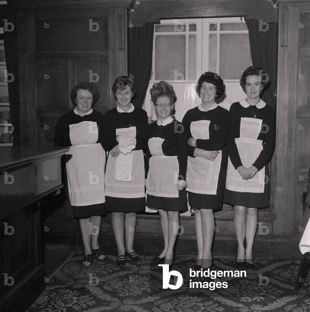 Waitresses, Villa Marina, May 1968 (b/w photo)