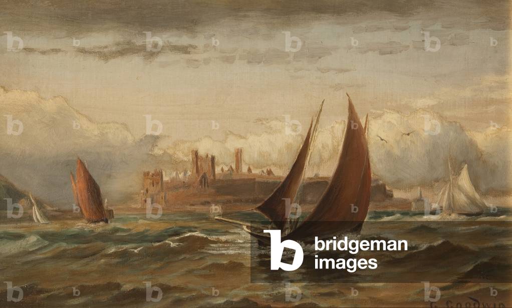 Peel Seascape, 1888 (oil on canvas)