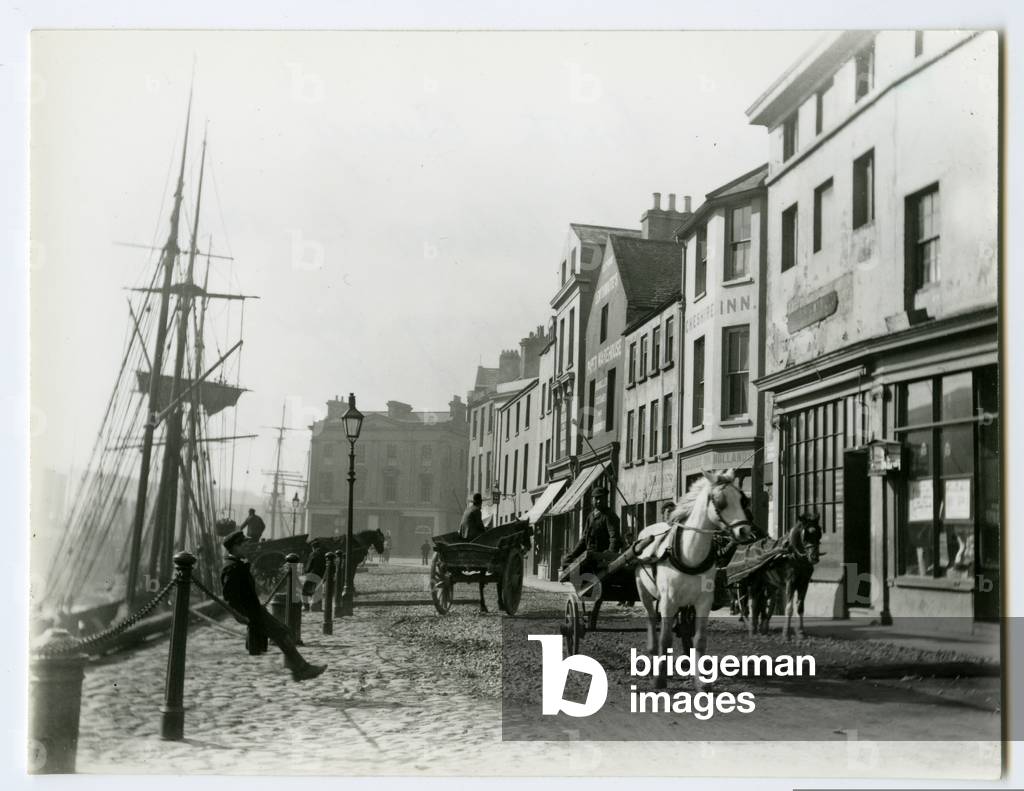 North Quay, Douglas, c.1890 (b/w photo)