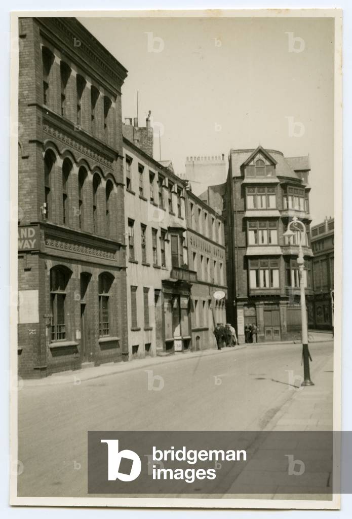 Parade Street, view from the LMS offices, Douglas, Isle of Man, 1932-34 (b/w photo)