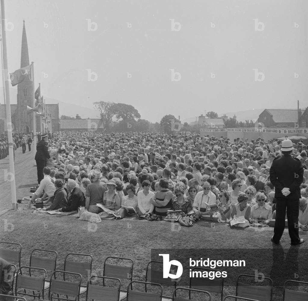 Tynwald Day ceremony, July 1977 (b/w photo)