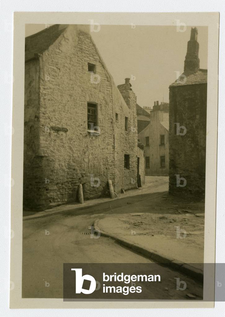 Stowell's Lane into New Bond Street, Douglas, Isle of Man, 1939 (b/w photo)