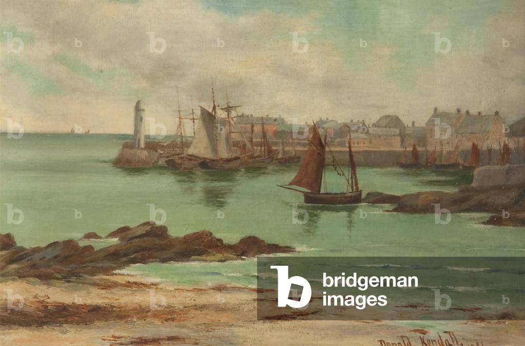 Port St Mary, 1891 (oil on canvas)