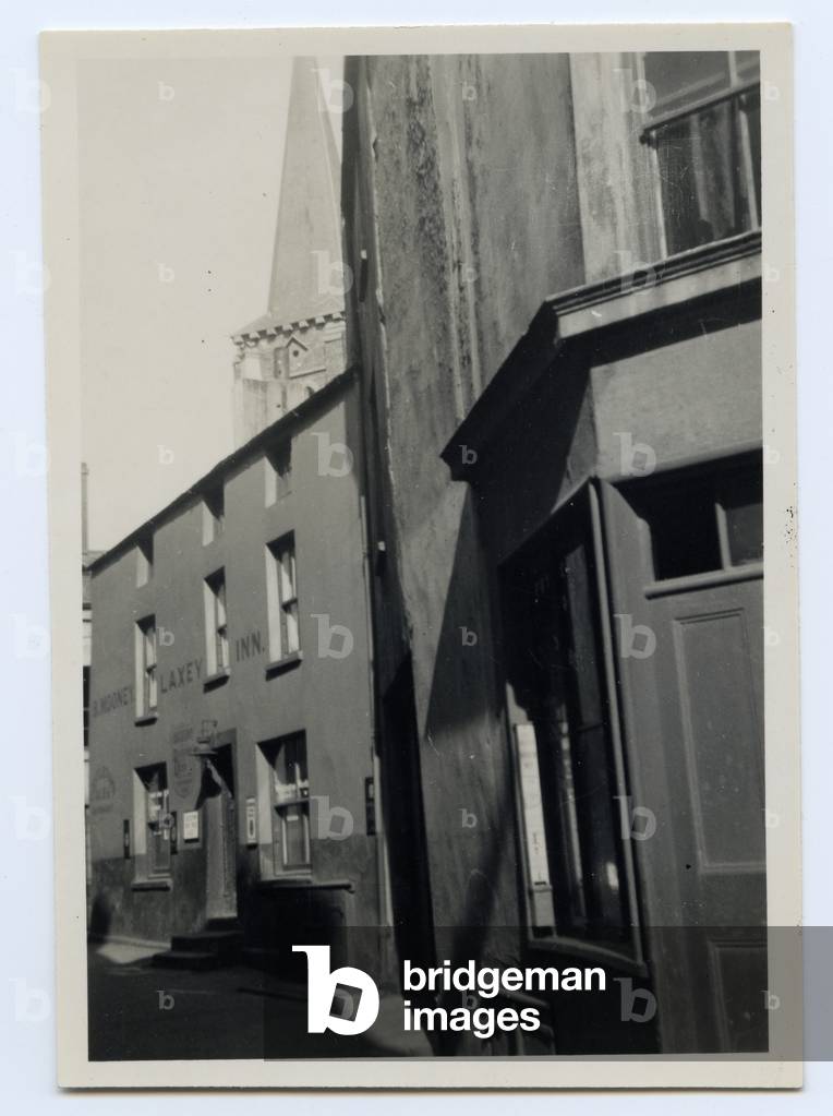 The Laxey Inn, Douglas, Isle of Man, 1934 (b/w photo)