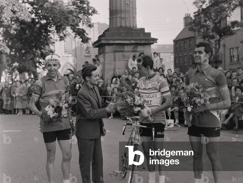 Cycle Week, Castletown Square, June 1961 (b/w photo)
