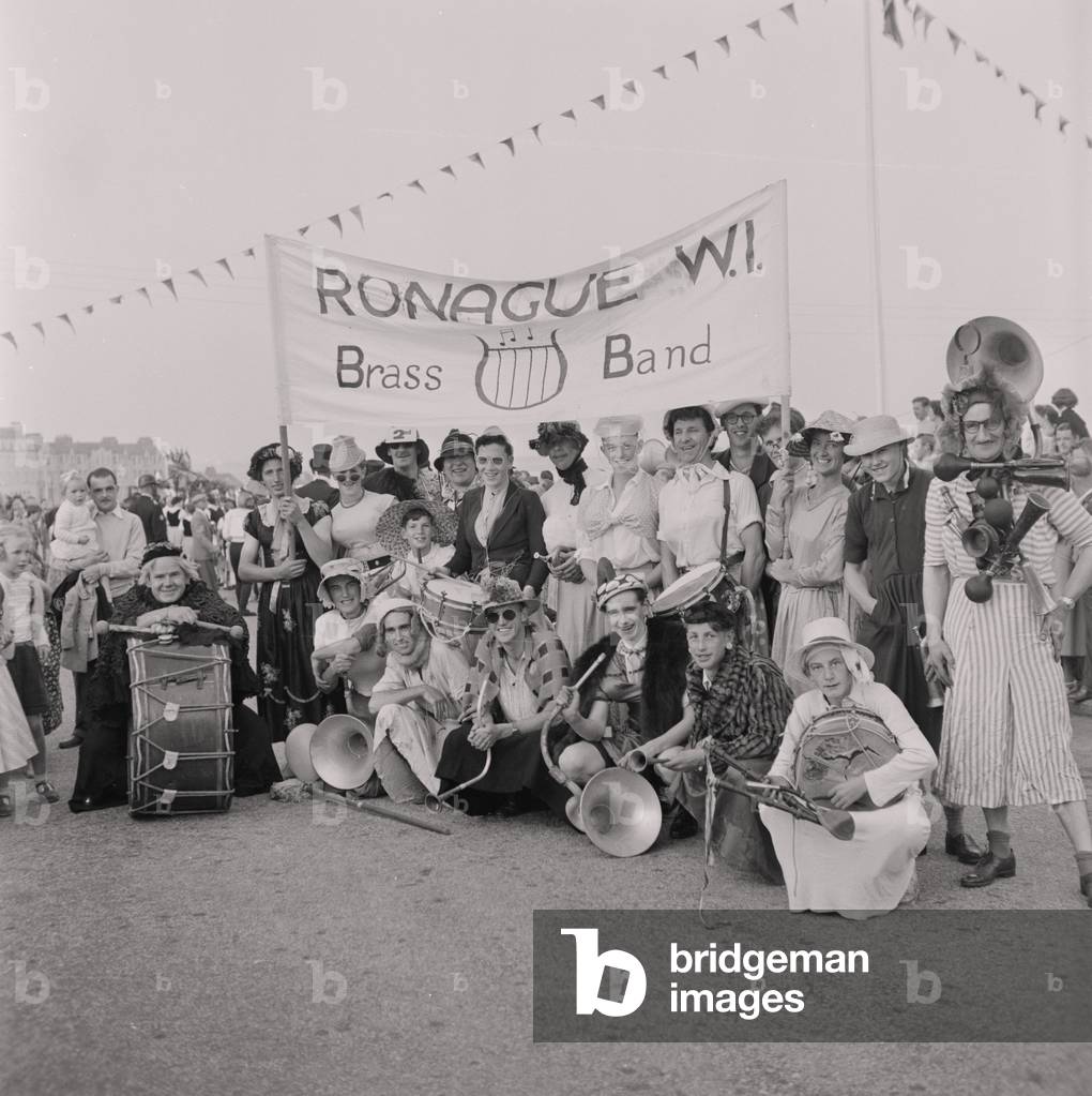Port St. Mary Fancy Dress, Isle of Man, August 1957 (b/w photo)