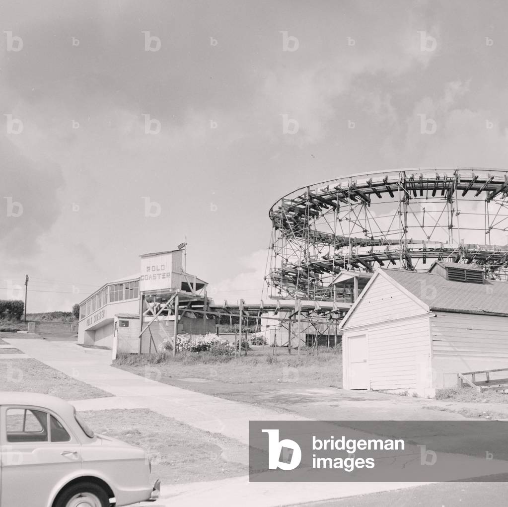 'Rolo Coaster' roller coaster, Onchan Head, September 1960 (b/w photo)